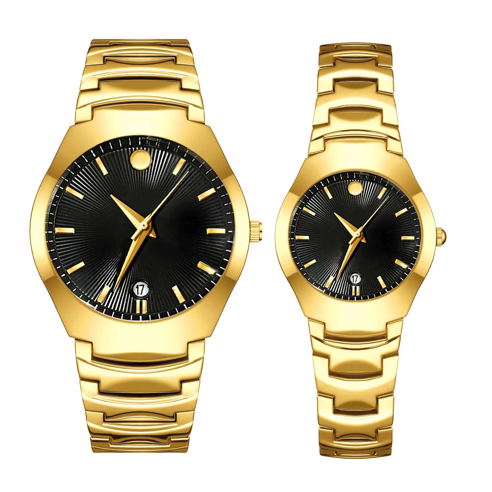 YaLaLuSi Stylish Minimalist Steel-Strap Bracelets for Men and Women Elegant Business Watches, Perfect as Gifts for Couples Reloj