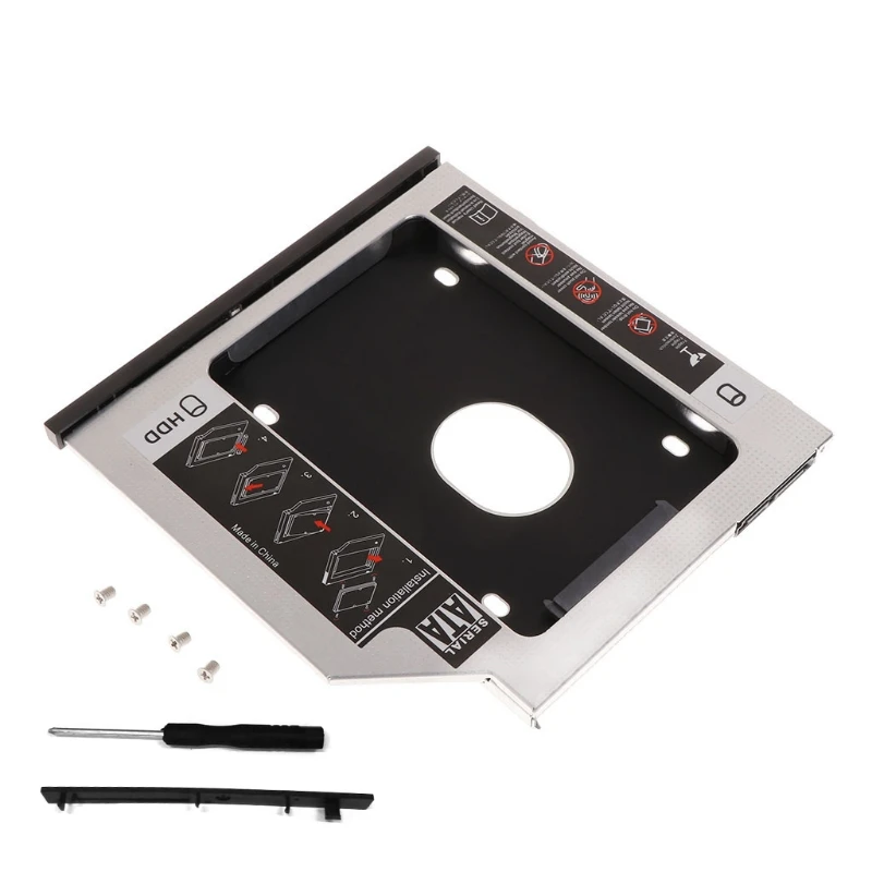 New 9.5mm 2nd HDD Hard Drive Caddy for lenovo Thinkpad T400 T410 T420s W500
