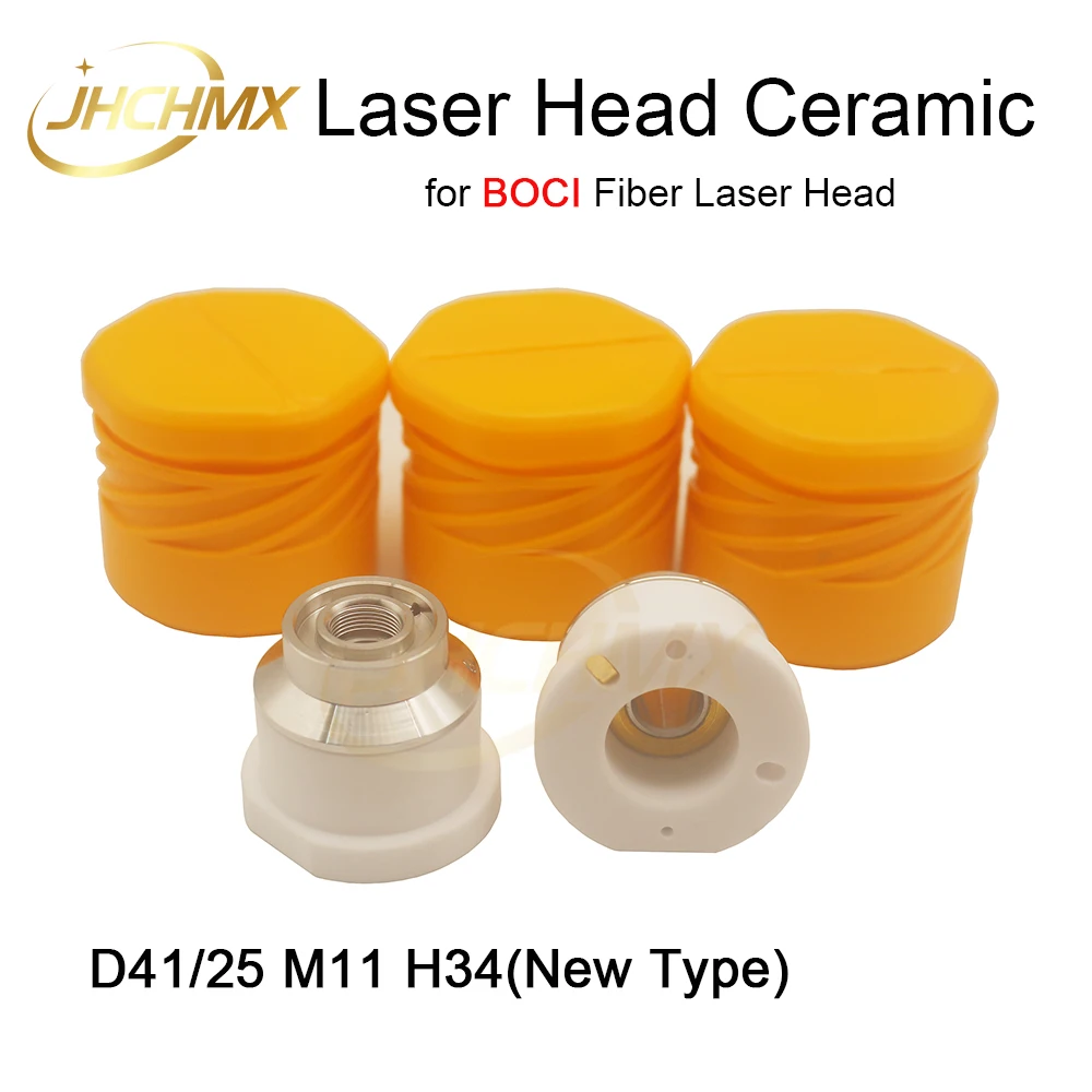 JHCHMX Laser Ceramic Ring BOCI Nozzles Holder D41 M11 Original For Laser Cutting Head BLT310 BLT421S BLT6102H Parts