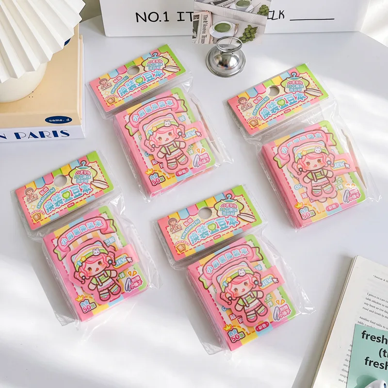 Little Mochi Dress-Up Sticker Book: Fun DIY Stickers Without Cutting, Pocket Stickers, Dress-Up Sticker Book, Quiet Book