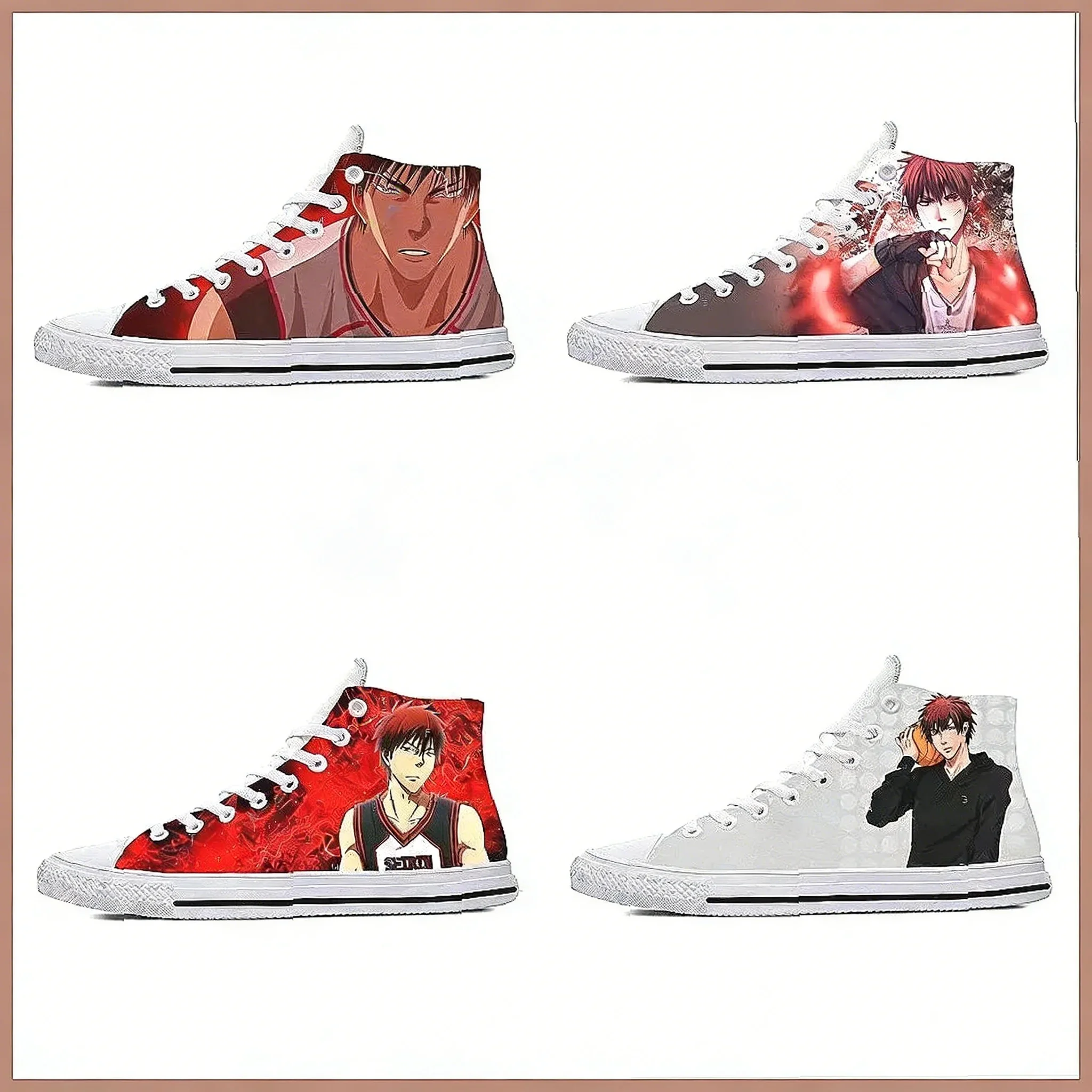 

Anime Kuroko Basketball Shoes High Top Lightweight Breathable Sneakers for Men Women