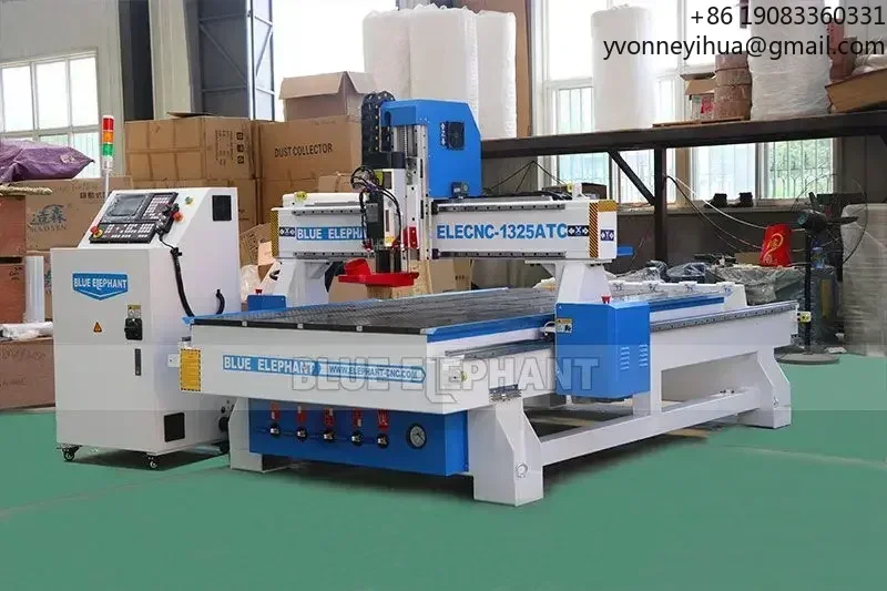 

Blue Elephant 3d 4*8 Cnc Wood Router 1325 Cnc Router Woodworking Automatic Furniture Making Machine for Sale