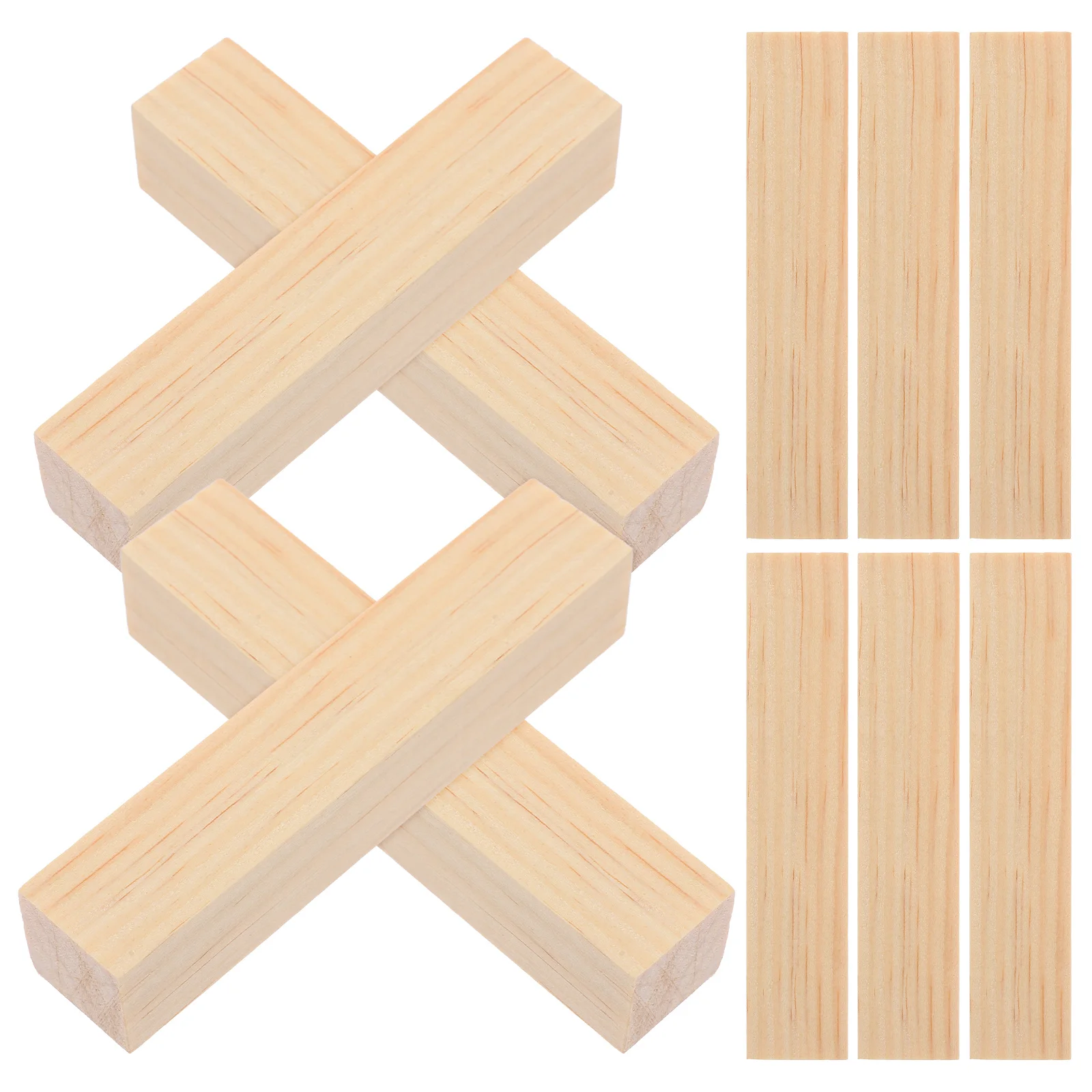 

10 Pcs Pine Wood Strips for DIY Carving Versatile Easy to Work With Craft Lumber Home Improvement Tools Parts