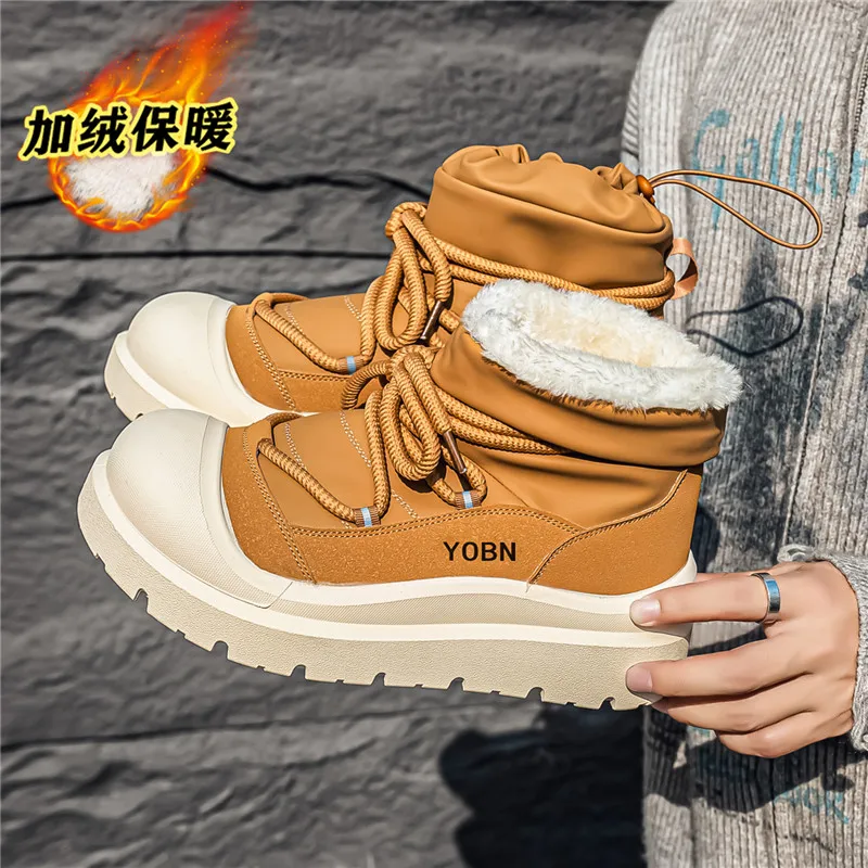 

Ultimate Winter Boots for Men: Waterproof, Thermal Plush Lined & Non-Slip Grip