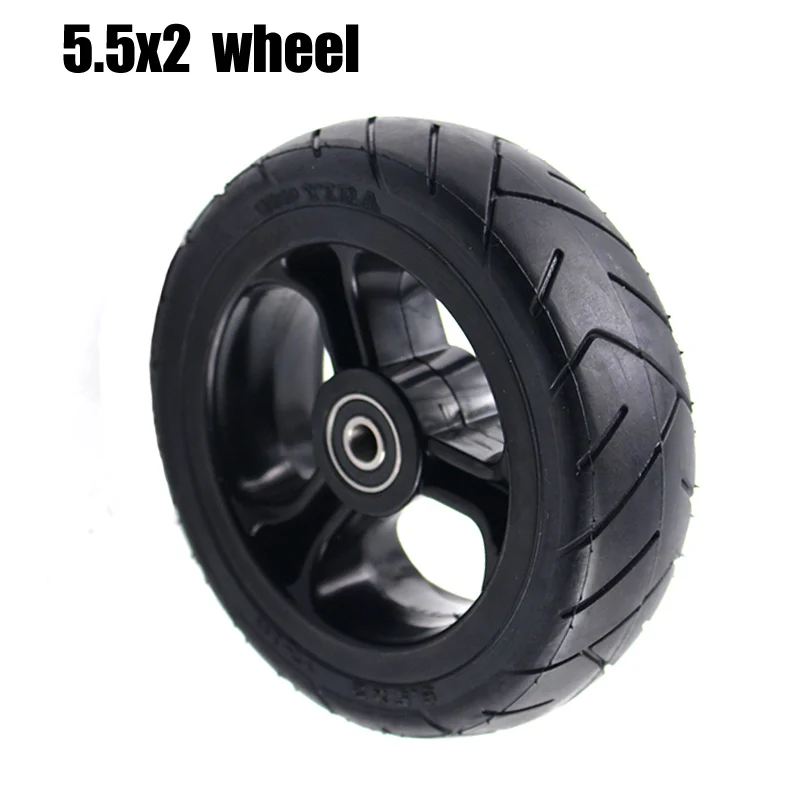 5 inch Solid wheel 5.5x2 Fast wheel F0,jackhot,Nes carbon fiber scooter solid tire with plastic rim hub