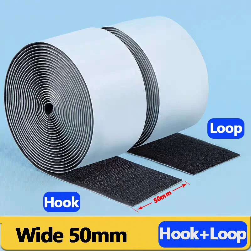 50mm Strong Self Adhesive Hook and Loop Tape, Industrial Str