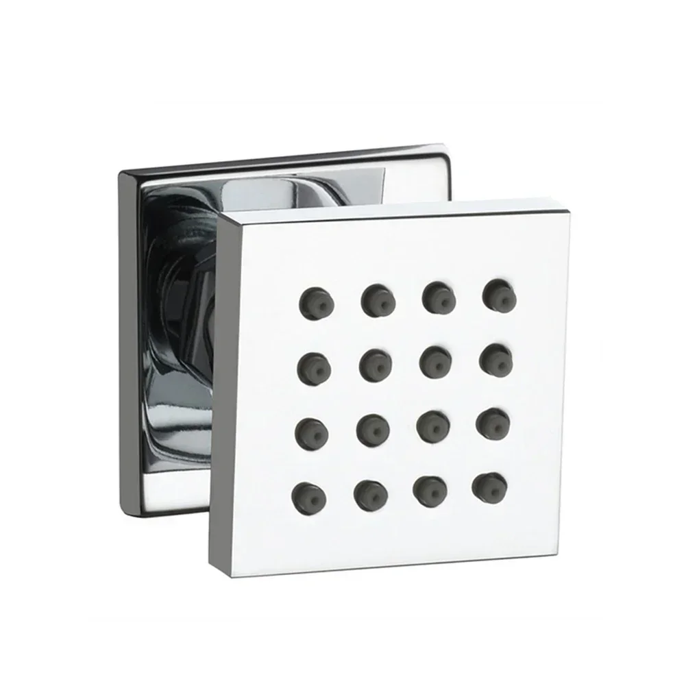 Bathroom Upgrade Length 5cm 2inch X Width 5cm 2inch Shower Body Spray Multi-layer Electroplating Rotatable Jets