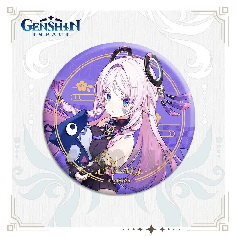 Game Genshin Impact Anime character game badge Natlan series Ororon Xilonen Mavuika Anime badge Mualani Kachina Kinich Citlali