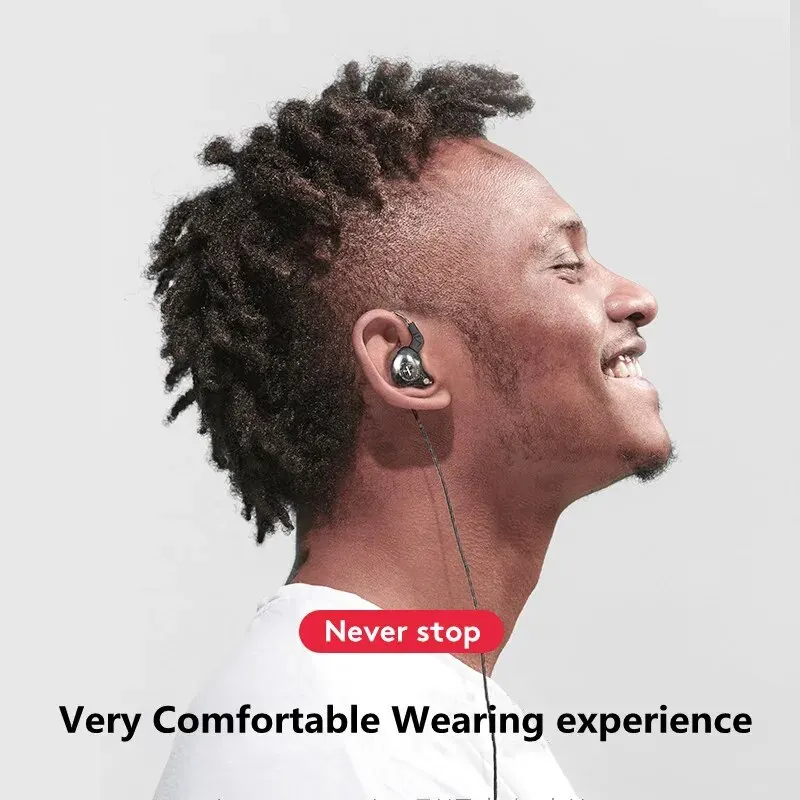 Original X2 Dynamic Wired Earphones HIFI Heavy Bass Earbuds In Ear Gaming Headphones Monitor Sport Noise Cancelling Headset Mic image 5
