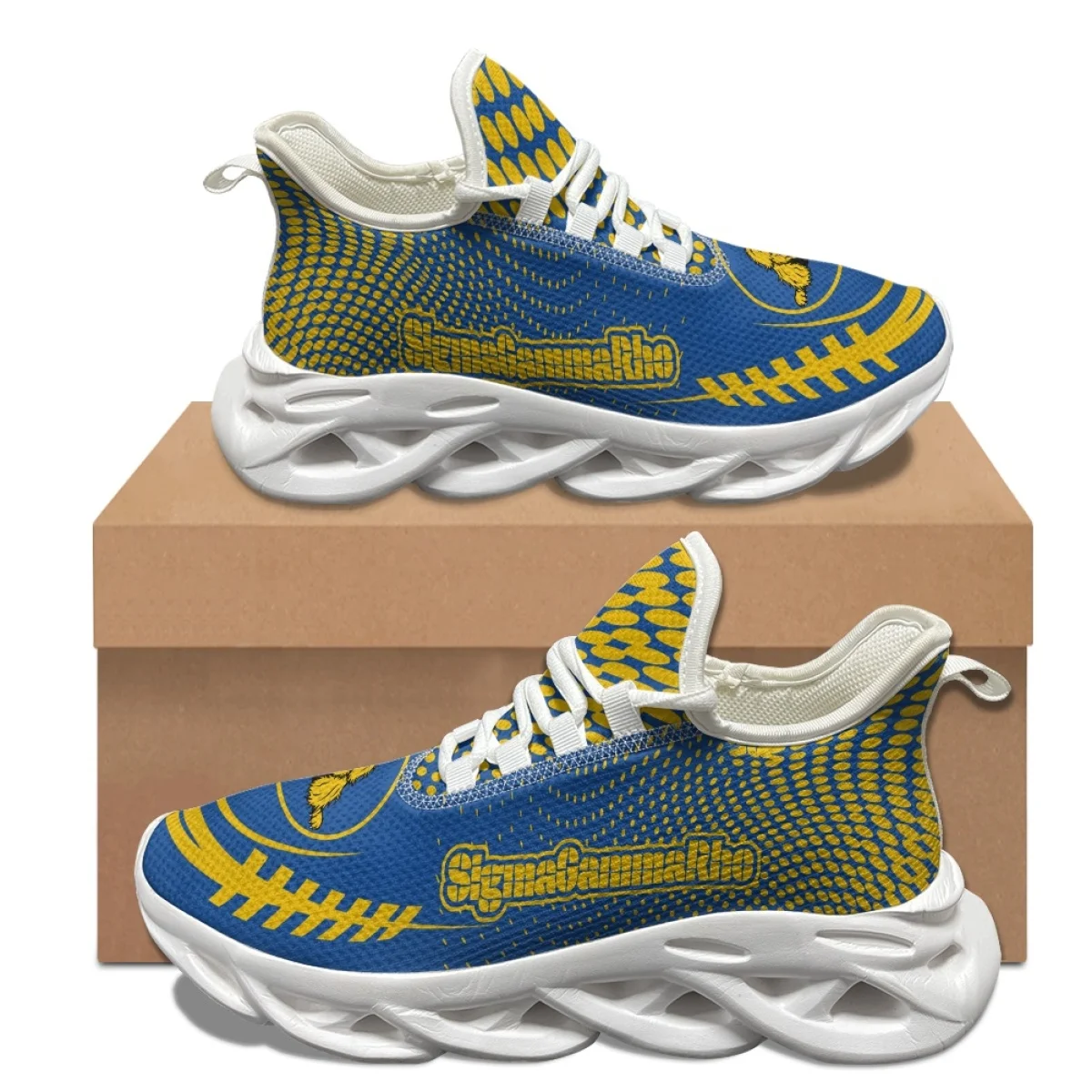 Sigma Gamma Rho Brand Design Mesh Sneakers Poodle Pattern Casual Outdoor Walking Shoes Lightweight Non-slip Running Shoes Zapato