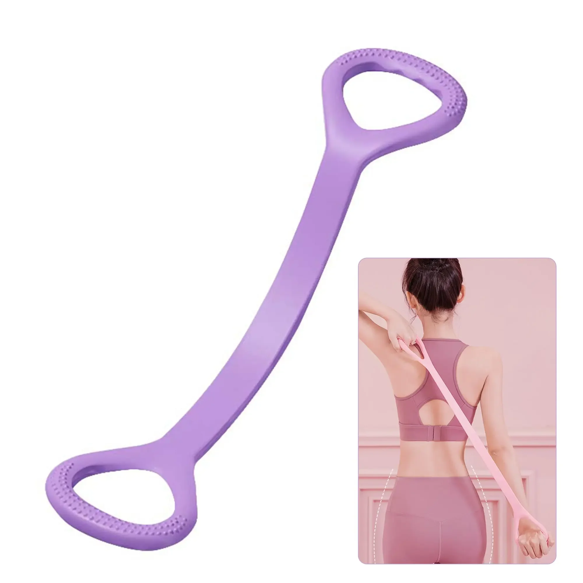 

8-Figure Fitness Yoga Resistance Band Sports Workout Elastic Band Stretch Strap Rubber Pull Rope Training Exercise Gym Equipment