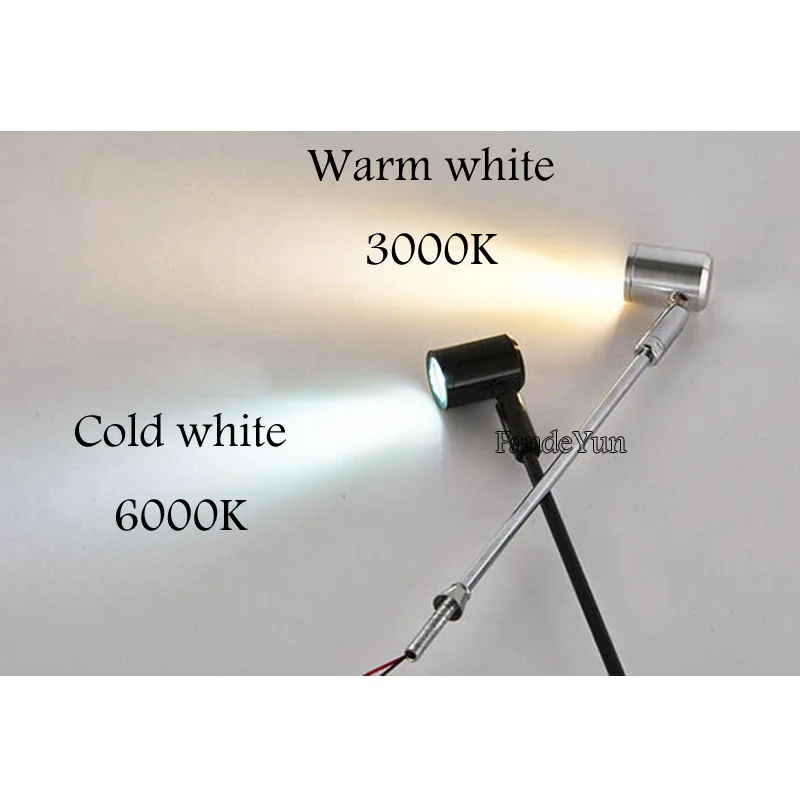 Surface Mounted 1W DC12V Led Showcase Light For Exhibition Display 300mm AC85-265Led Mini Spot Jewelry Adjustable spotlights