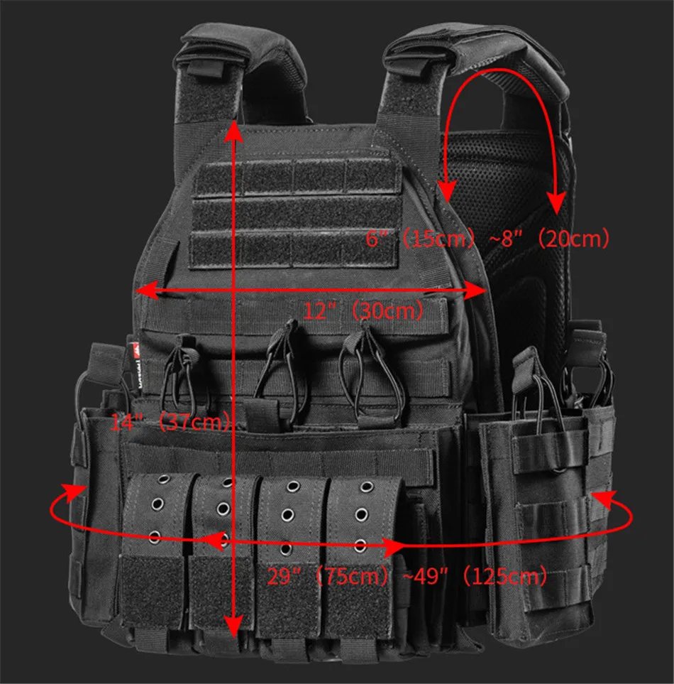 YAKEDA 1000D nylonowa płyta nośna kamizelka taktyczna polowania na zewnątrz regulowana kamizelka modułowa do Airsoft akcesoria bojowe