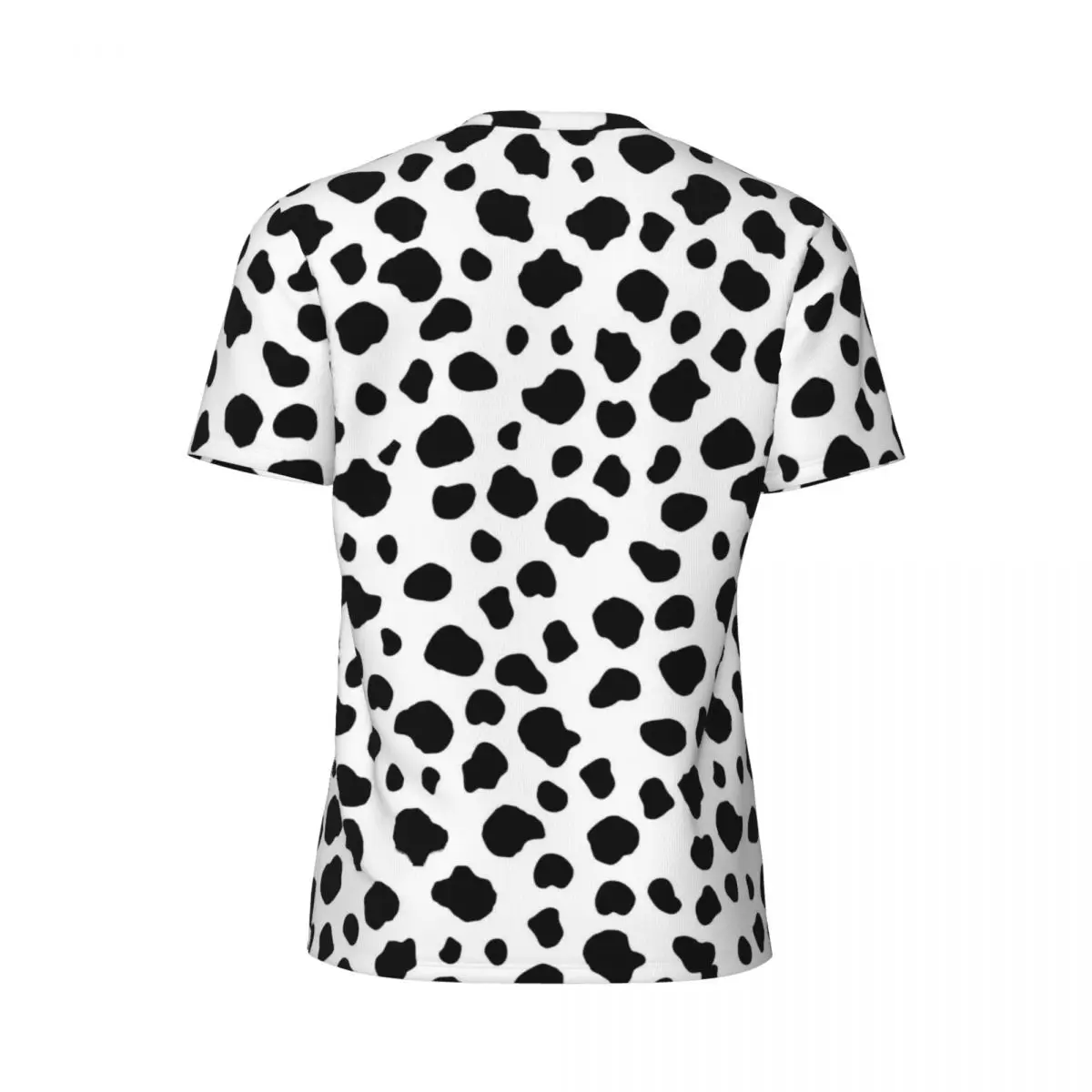 Dalmatian Running T Shirt Black Spots Print Fashion T-Shirts Men Vintage Tshirt Summer Short Sleeves Design Top Tees