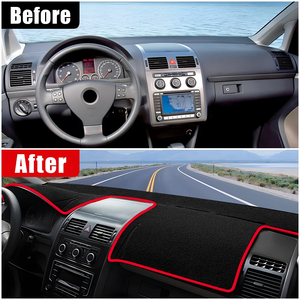 For Volkswagen VW Touran 1T1 1T2 1T3 MK1 2003- 2006 2007 2008 2009 2010 2011 2012 2013 2014 2015 Car Dashboard Cover Accessories