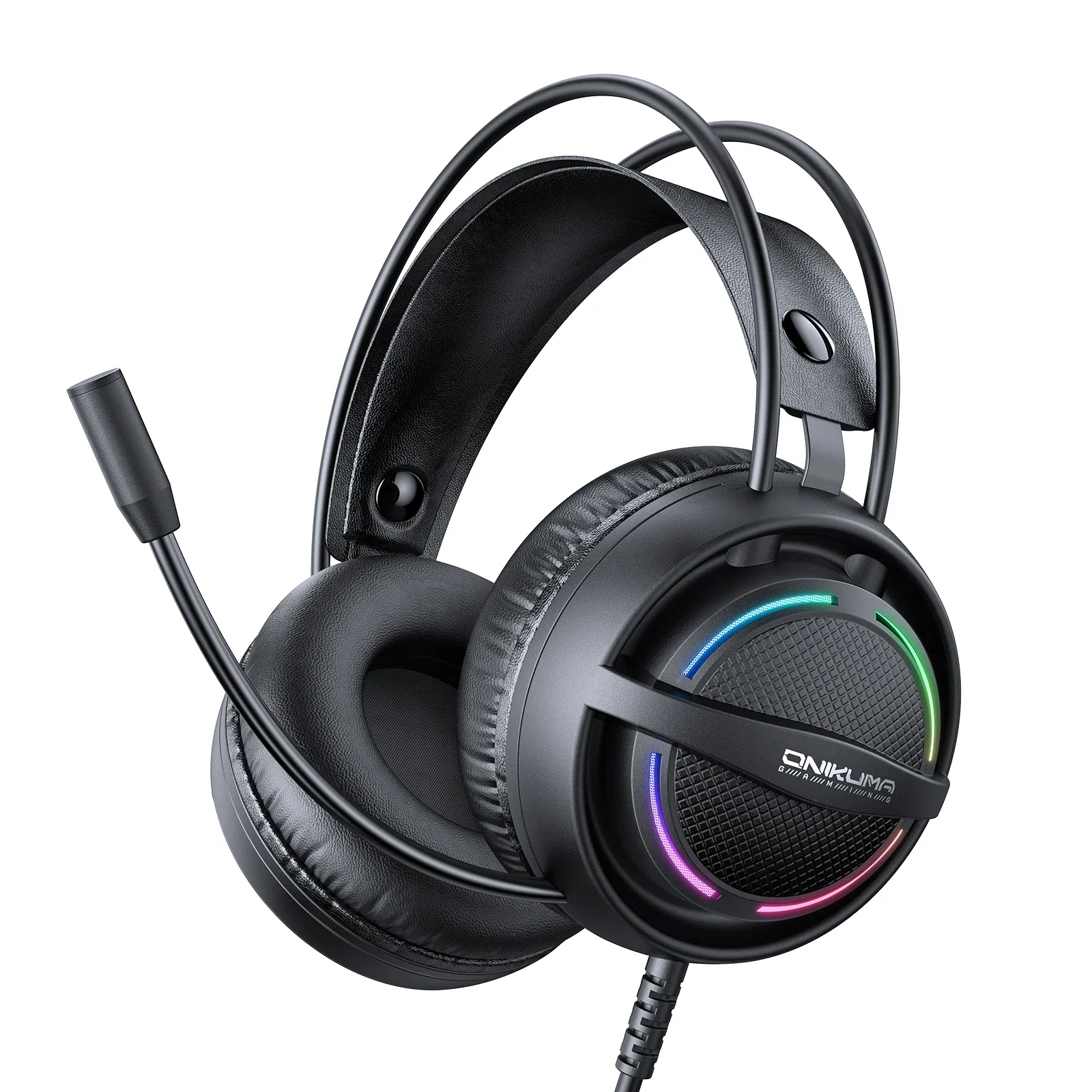 ONIKUMA X88 Gaming Headset Hifi Surround Sound 3.5mm Bedrade RGB Hoofdtelefoon Stereo Microfoon Over Ear PC PS4 PS5 Laptop Gaming