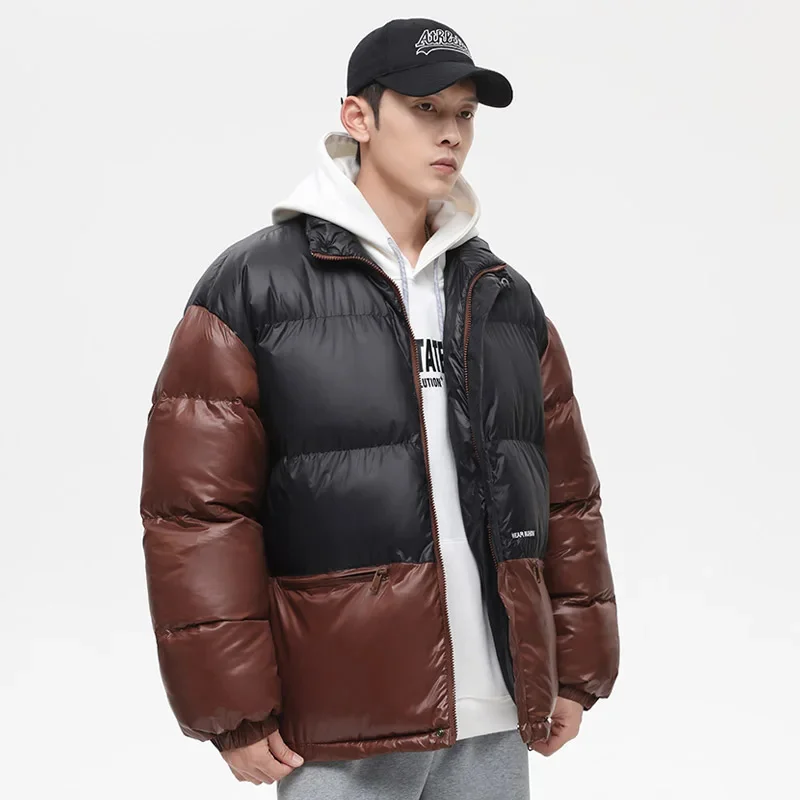 

Male Casual Fashion Autumn Men Jackets Vintage Warm Parka Coats High Quality Winter Cotton Padded Windproof Thick Jacket