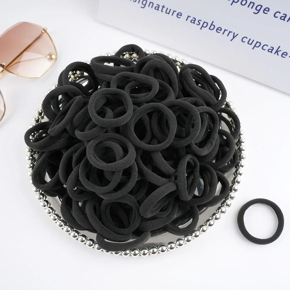 10-500PCS/Set Women Basic Hair Bands Simple Solid Colors Elastic Headband Hair Ropes Ties Hair Accessories Ponytail Holder
