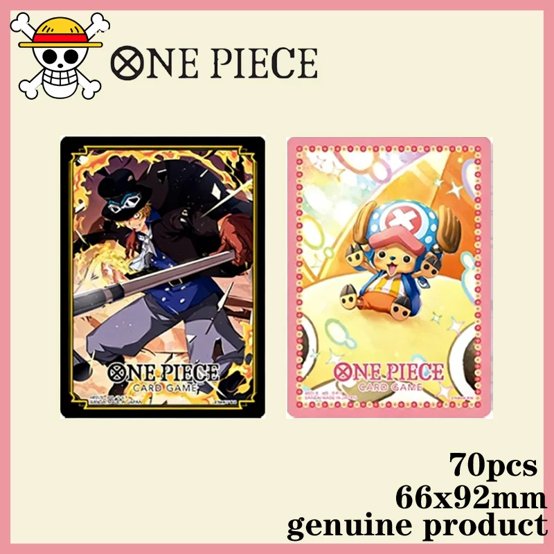 

Hot One Piece Anime Card Sleeves Collection 70pcs Chopper and Sabo Character Set Official Card Game Cards Exquisite Gift Toys
