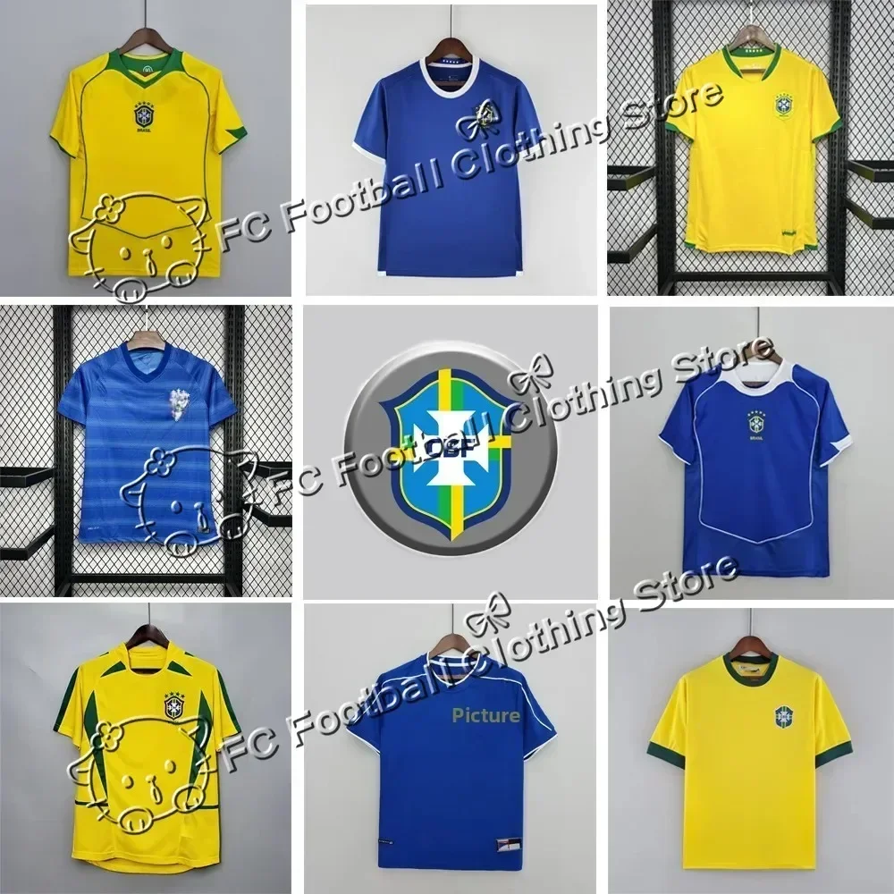 

Бразильская ретро-футбольная дышащая спортивная одежда с короткими рукавами для китайского футбола, удобная и дышащая