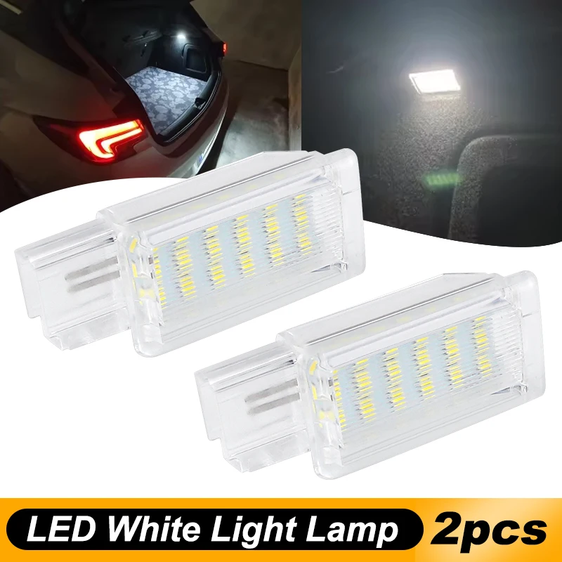 2x LED Luggage compartment trunk lamp light for Chevrolet Camaro Cruze Aveo T300 Corvette Equinox Impala Malibu Sonic Spark Trax