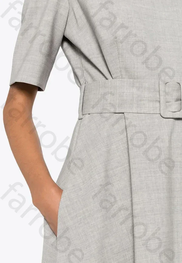 فستان ميدي أنيق ومثير مخصص بحزام على شكل حرف a فساتين سهرة رسمية رائعة عالية الجودة للحفلات الراقصة للنساء