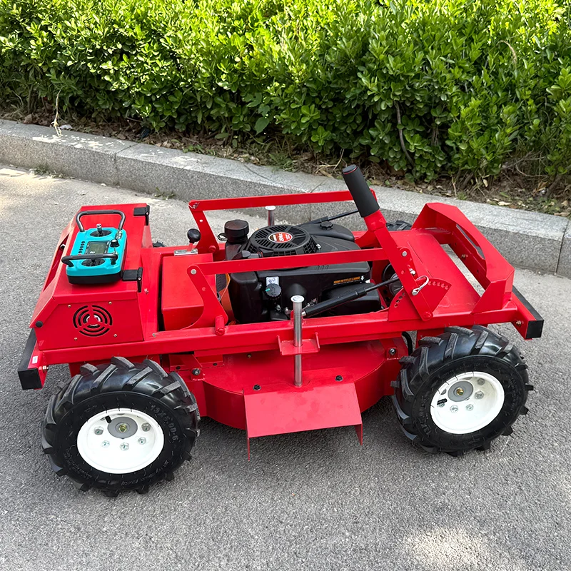 Customizable wheeled lawn mower robot with superior performance, simple operation, and strong power lawn mower
