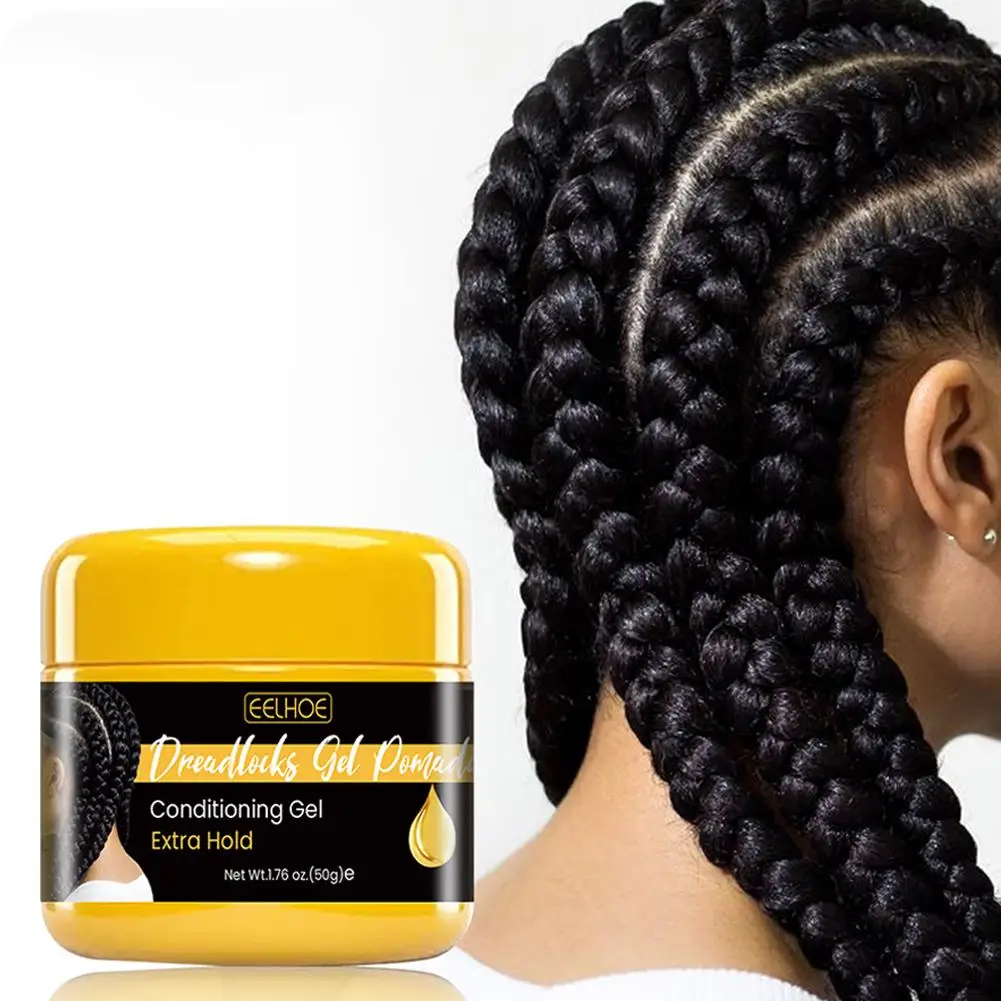 

Hair Braiding Hair Wax Professional Hair Styling Wax Tamer Strong Edge 24hour Non-greasy Gel Smoother Hold Hair Wax Cream W1E6