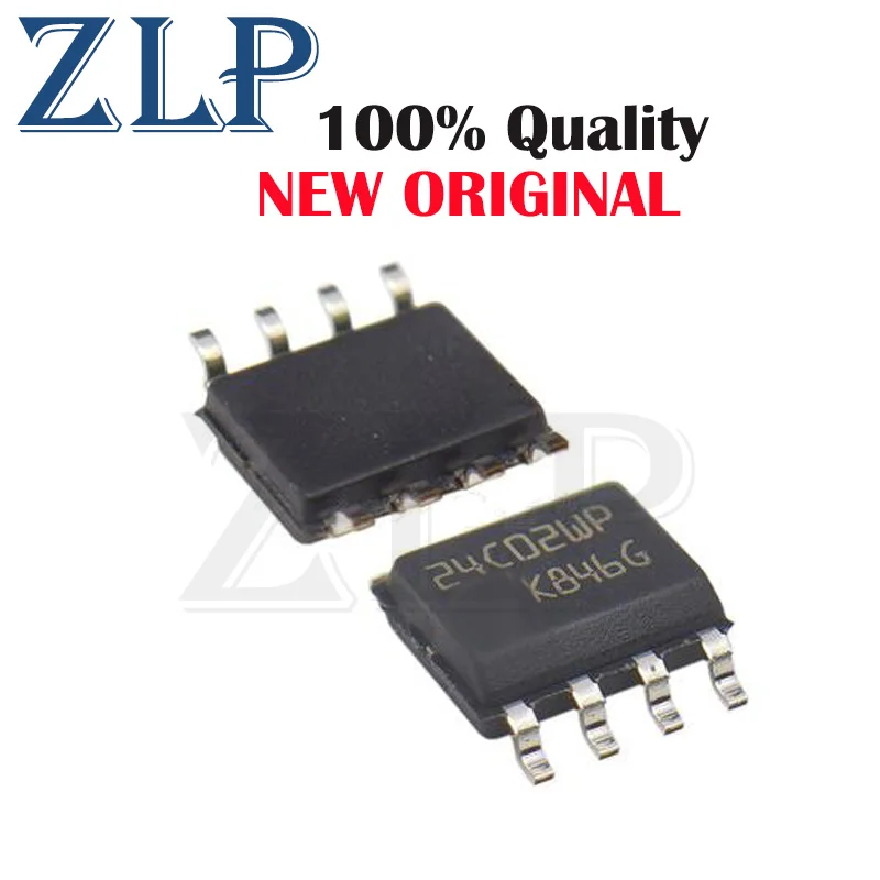 Pamięć elektroniczny zestaw zrób to sam IC EEPROM 2KBIT I2C 400KHZ 8SO 24 c02wp M24C02-WMN6TP SOP8 nowy oryginał