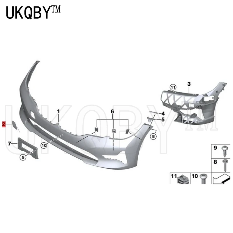 Der Flip-Haken wurde grundiert 3System g20 g21 320d 330dx 51118496520