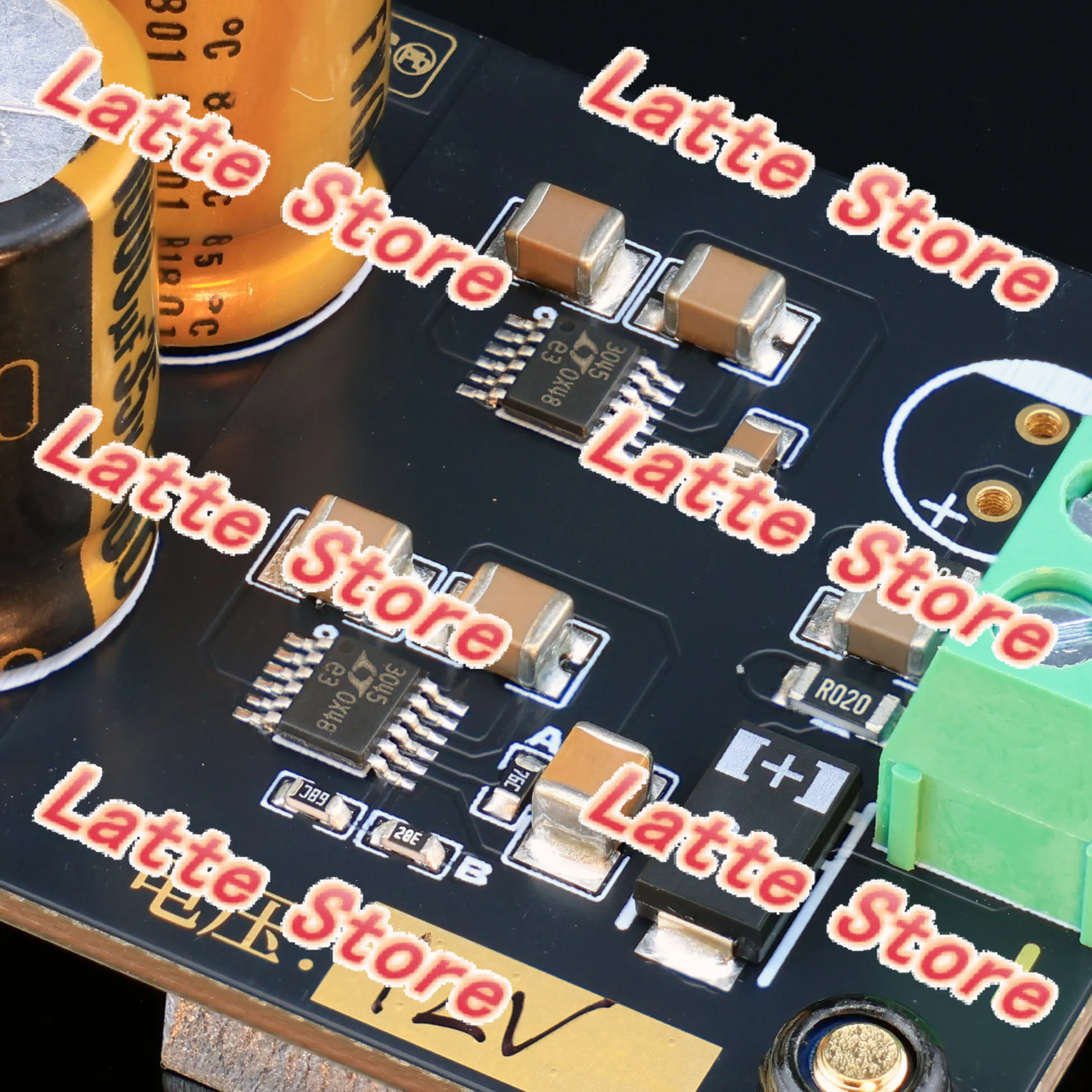 Two parallel LT3045 linear power supply board, DC regulated power supply, ultra-low ripple