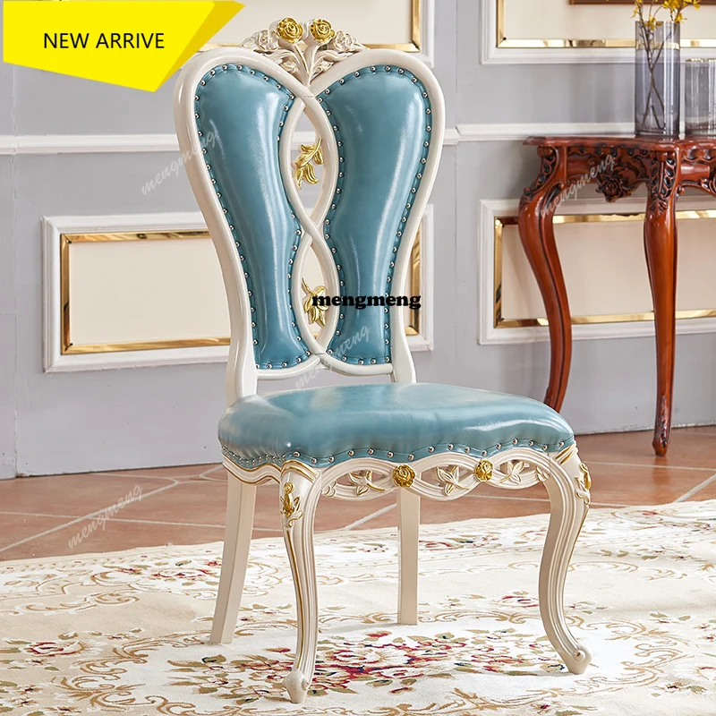 

M138 Nordic Wooden Dining Chairs Luxury Kitchen Lazy Leather Designer Dining Chairs Accent Comfortable Sillas Lounge Suite Furni