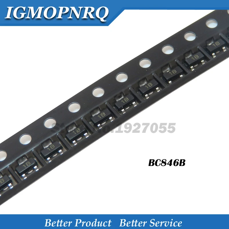 100PCS BC846B SOT-23 BC846 SOT 1B SMD new