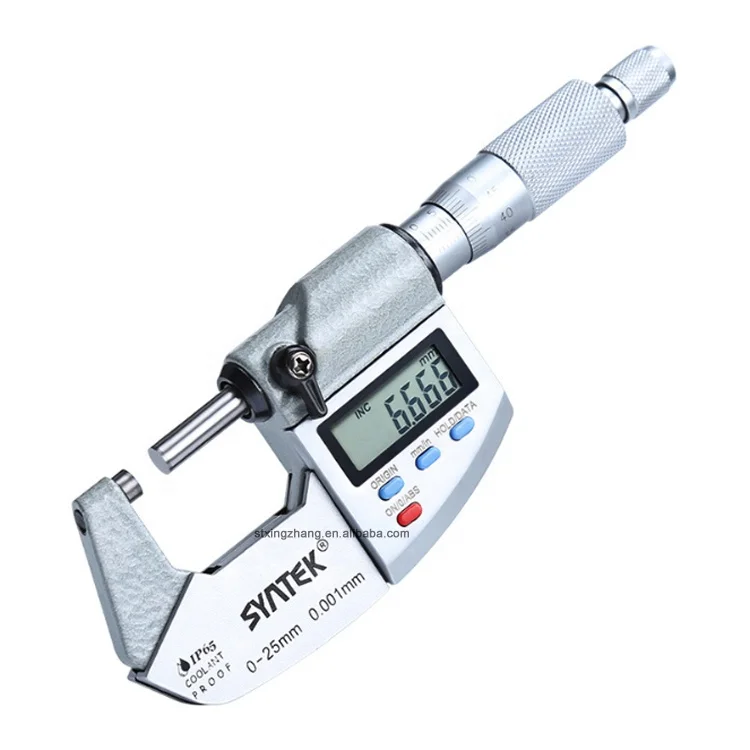 

IP65 Waterproof Digital Micrometer With Scale Diameter Measuring Tool 0-25mm 25-50mm 50-75mm 75-100mm 0.001mm Coolant Proof