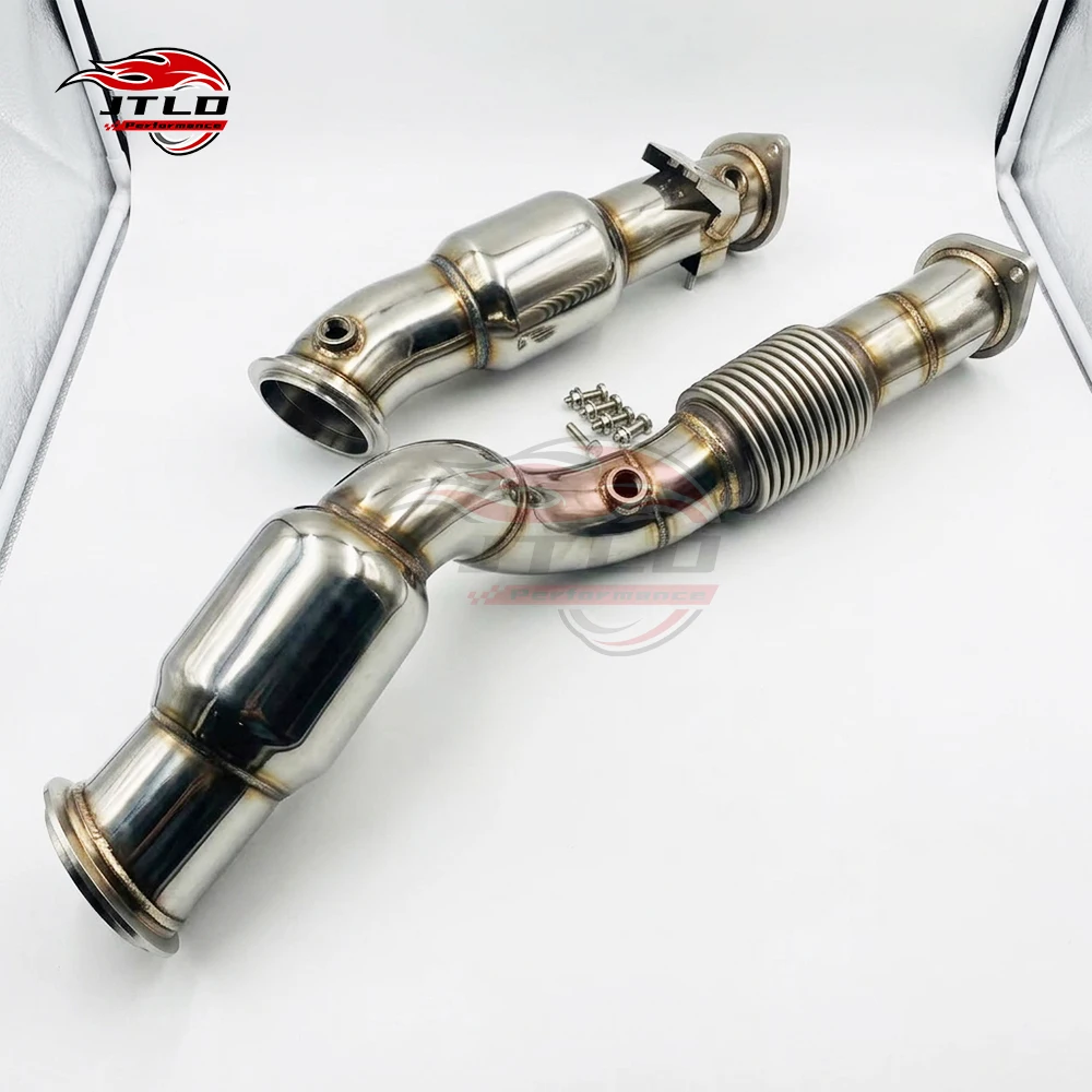 Polished 304SS Performance Downpipes, Direct Fit For S58 G80 G82, Premium Build, Dramatic HP Gain & Sound Enhancement