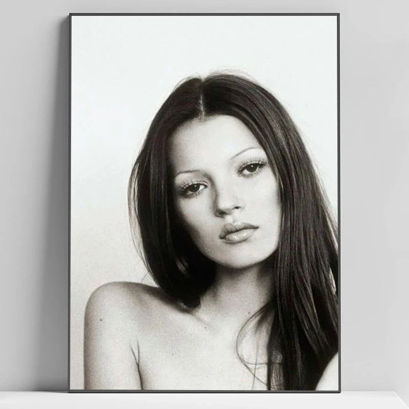 Vintage Sexy Supermodel Kate Moss Poster Interior Posters for Wall Art Prints Autumn Decoration Room Home Decor Items Pictures