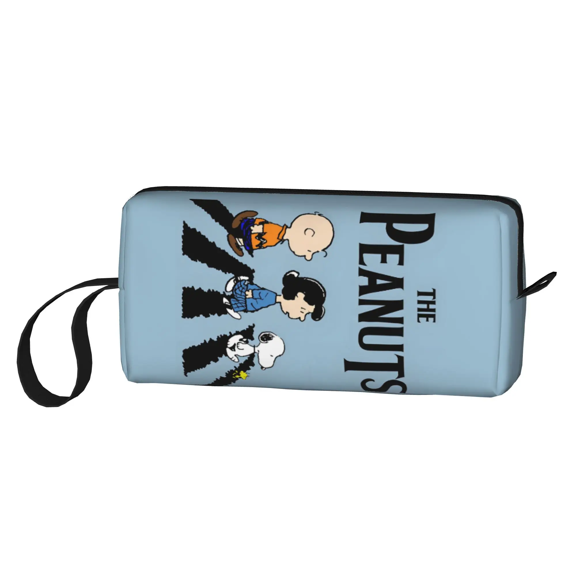 

Custom Travel Anime S-Dog-Snoopies Band Toiletry Bag Animation Cosmetic Makeup Organizer for Women Beauty Storage Dopp Kit Box