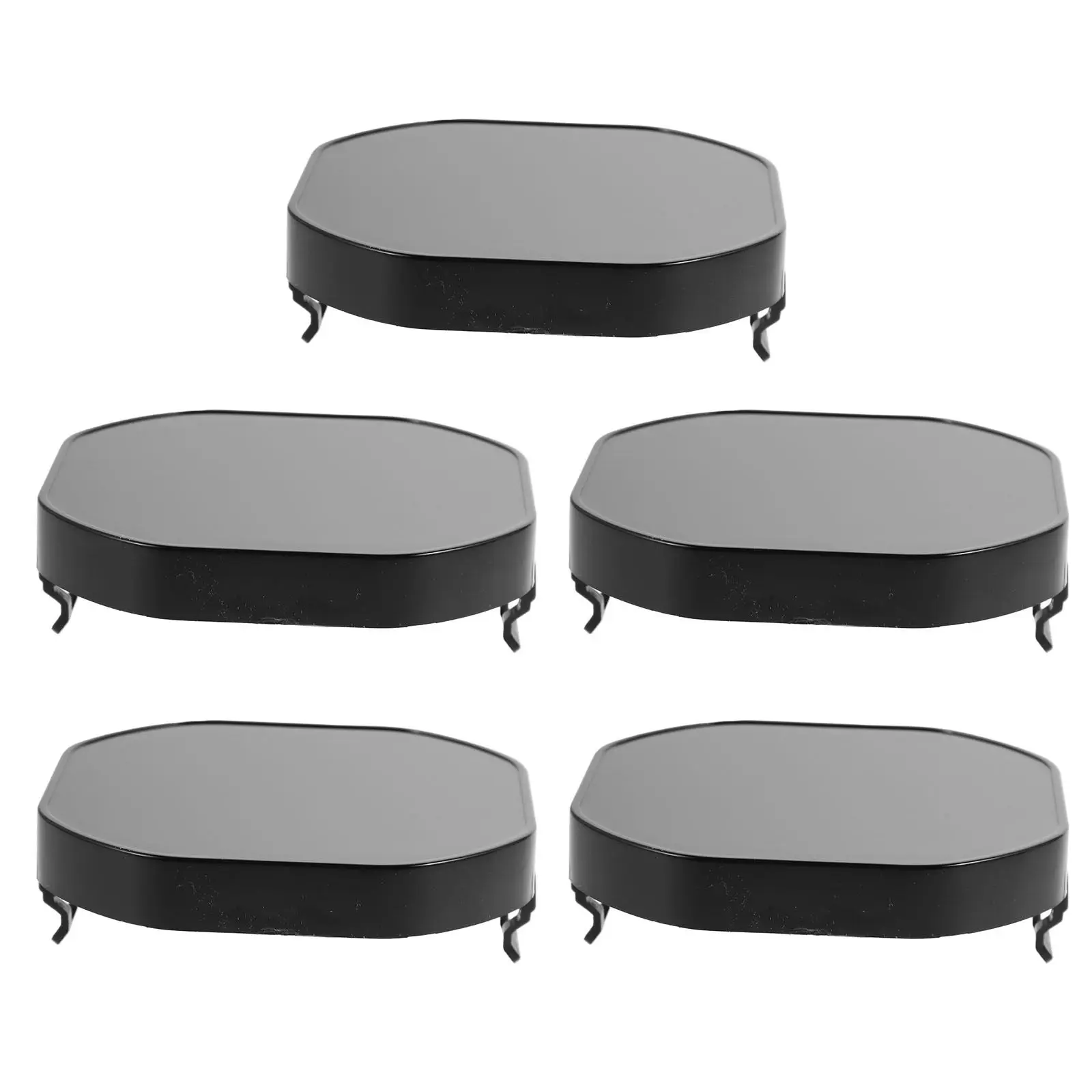 

5 шт. защитных черных пластиковых колпачков для квадратных фар-кубов 3x3 дюйма, для внедорожников, квадроциклов, грузовиков, мотоциклов