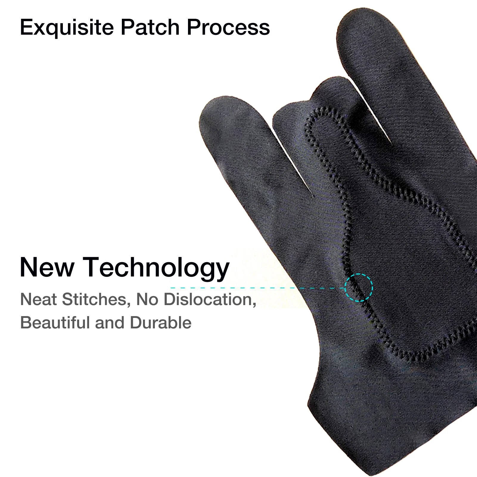 Anti-touch Glove Two-Finger Artist Glove For Right Hand And Left Hand Anti-touch Glove Smudge Guard Two-Finger Reduces Friction