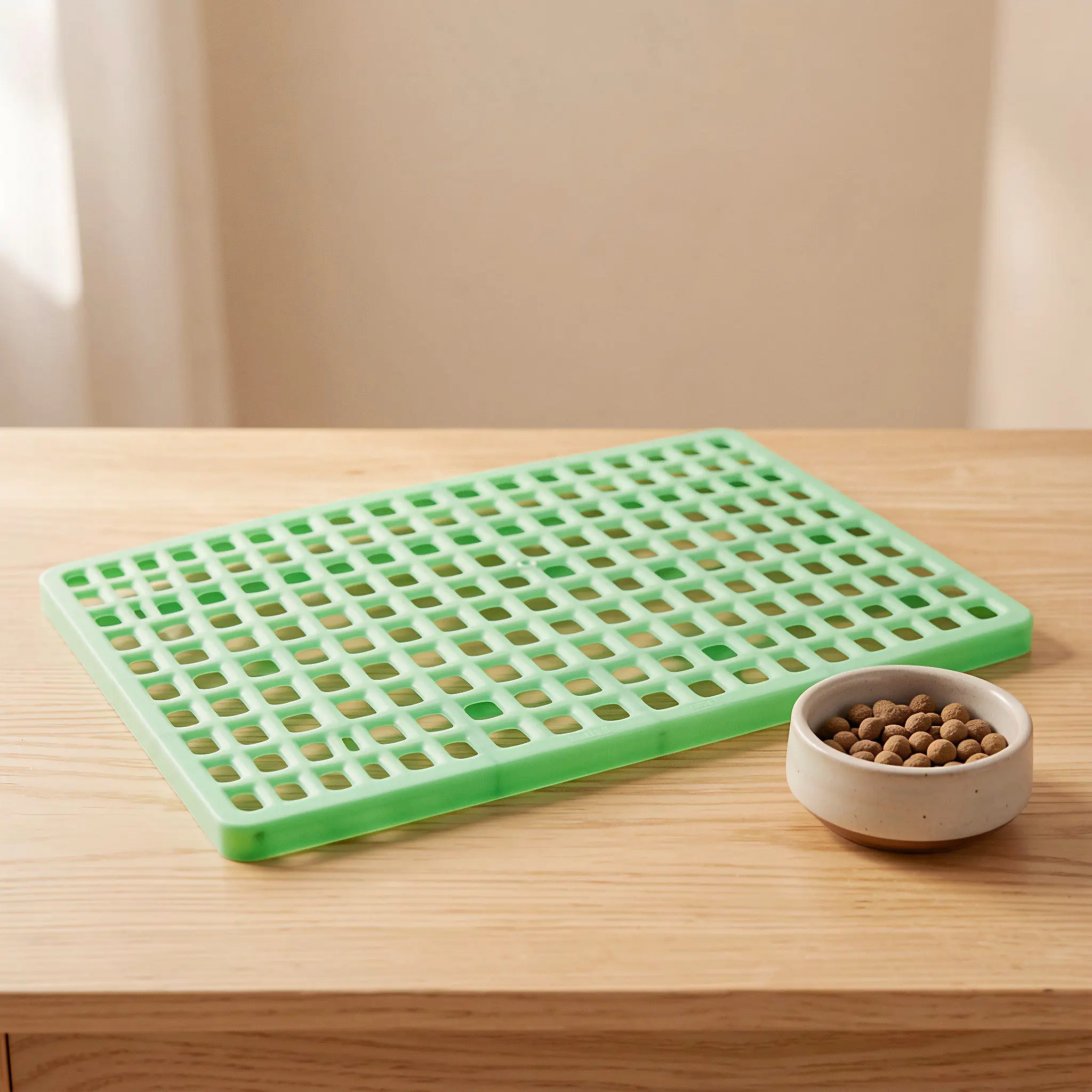 Rabbit Cage Mat Leak-Proof Plastic Base Plate with Safety Holes for Rabbits Healthy Odor-Reducing Litter Tray Pet Cage Cleaning
