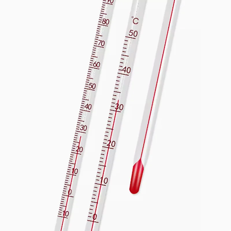 5PCS Red water thermometer alcohol water temperature measuring meter experimental industrial greenhouse use