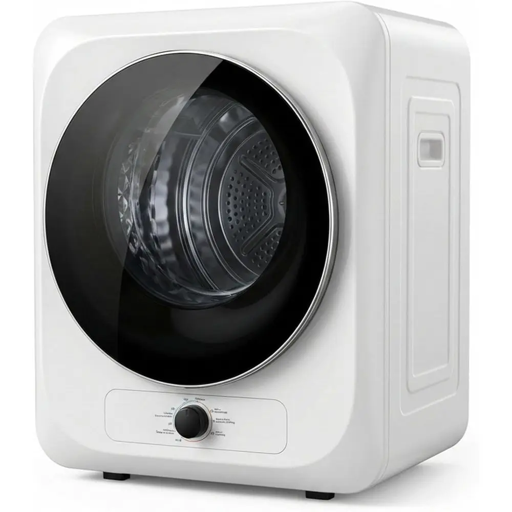 

1.5 CU. T. Portable Dryers or Laundry, Compact Clothes Dryer with StainlSteel Tub, 1400W Dryer hine, Electric Dryer with Control