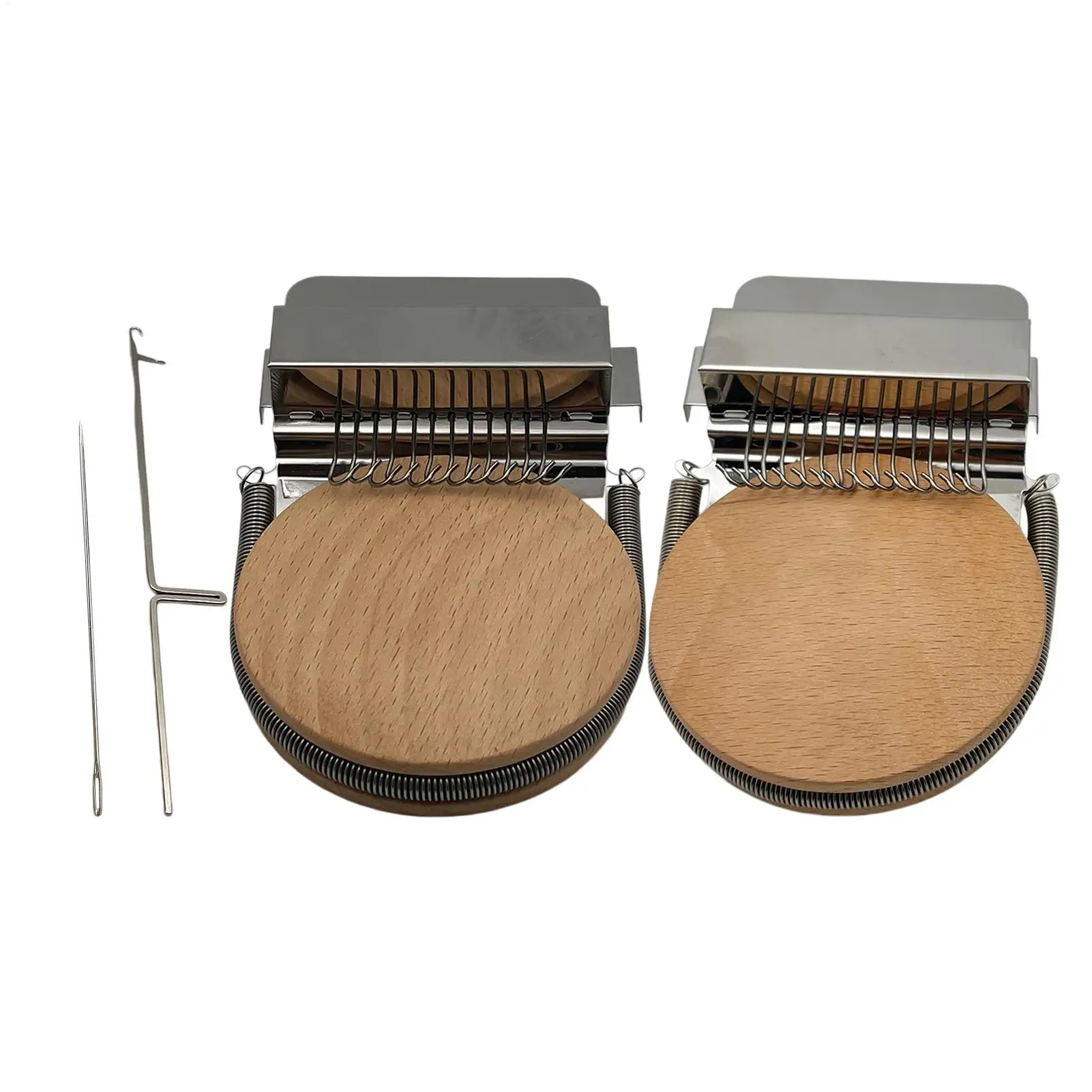 Mini Loom Quick-weaving Darning Loom Sewing Tool Kit With wooden disc crochet hook and needle Mend Loom Set For mending clothes