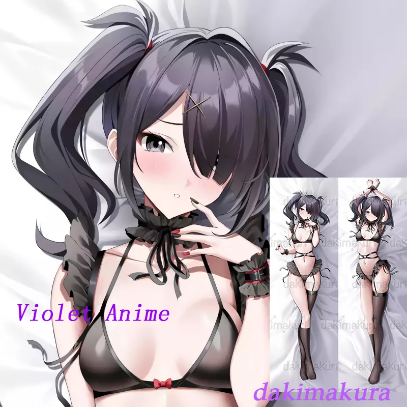 Dakimakura-Anime Ame Chan طباعة على الوجهين بالحجم الطبيعي غطاء وسادة الجسم ، هدايا الفراش #3