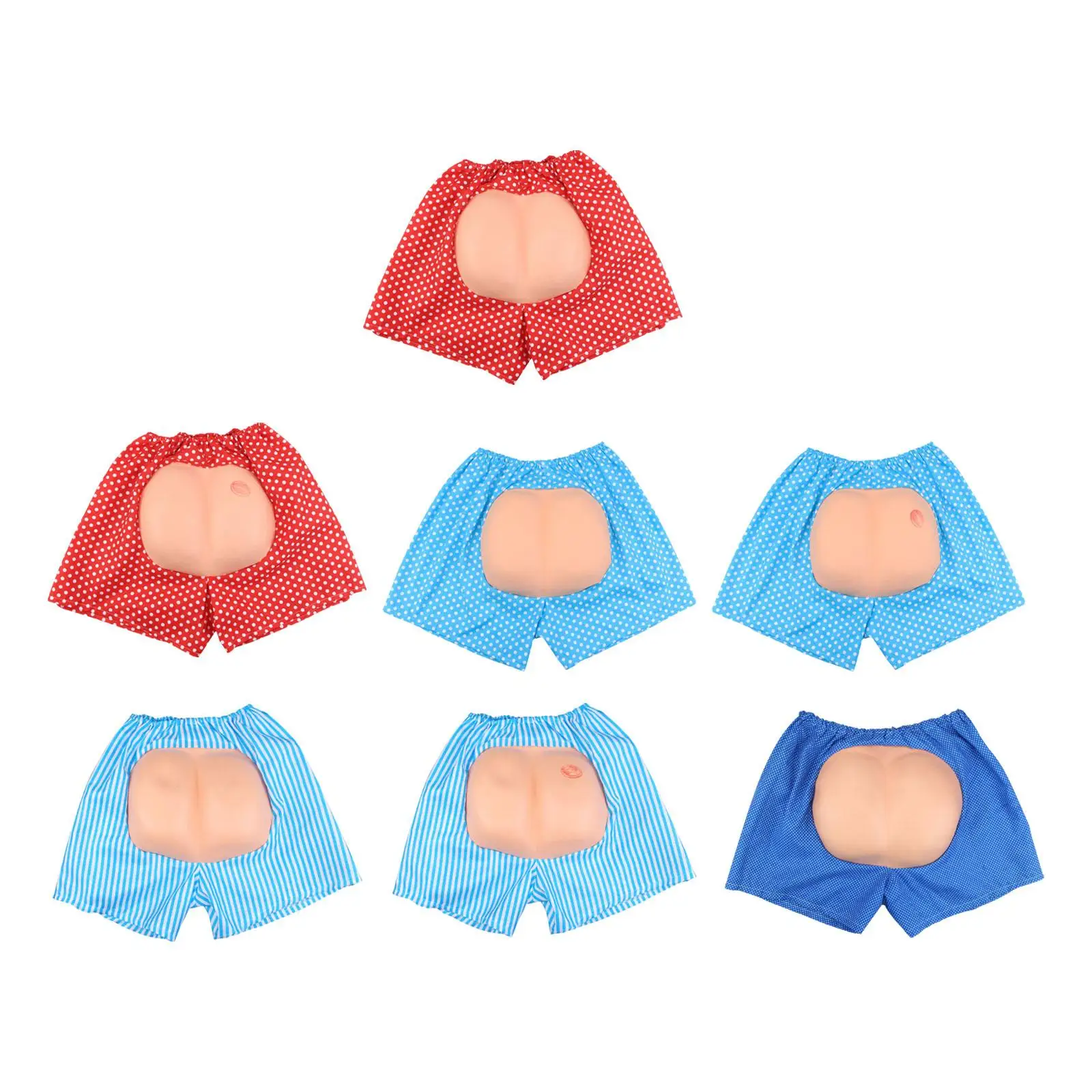 Día de los Inocentes divertidos pantalones cortos de trasero falso accesorios de broma elásticos disfraces para fiestas en la playa decoración de Carnaval de Halloween