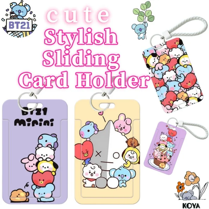 RJ, Shooky, Koya Anime-Mode-Cartoon-Schutzhülle für Studenten und Studentinnen, Campus-Bus-Essenskarten- und Ausweiskartenhalter, Geschenk