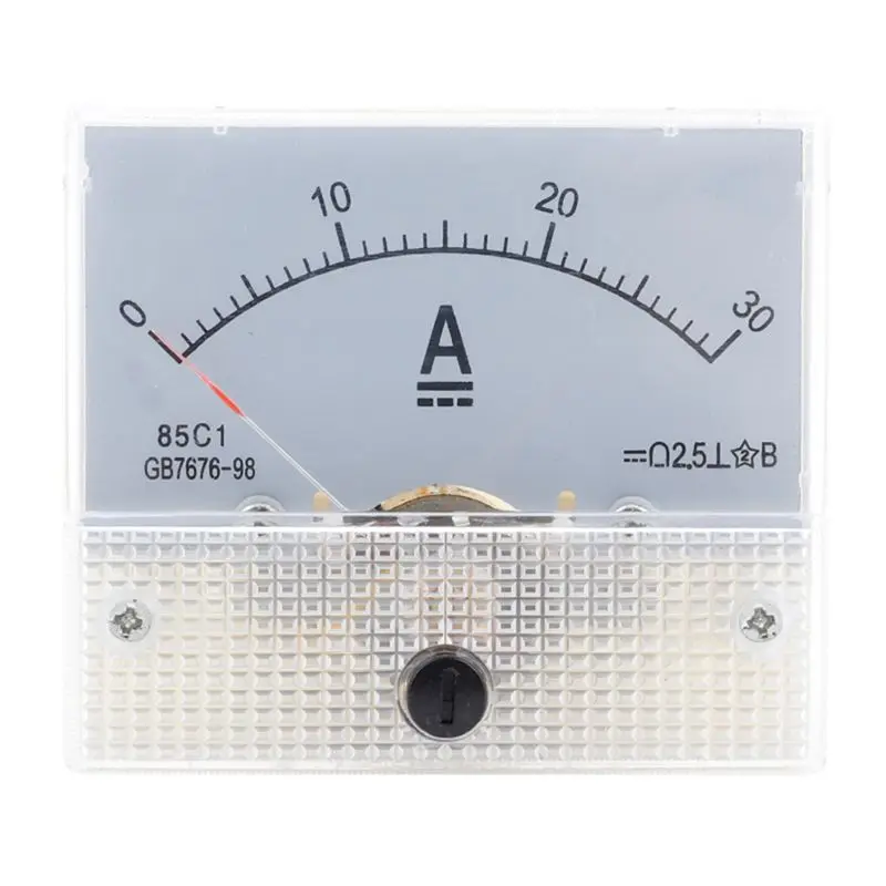 A64I 85C1-DC 30A DC Voltmeter Pointer Head Analog Ammeter Panel Meter