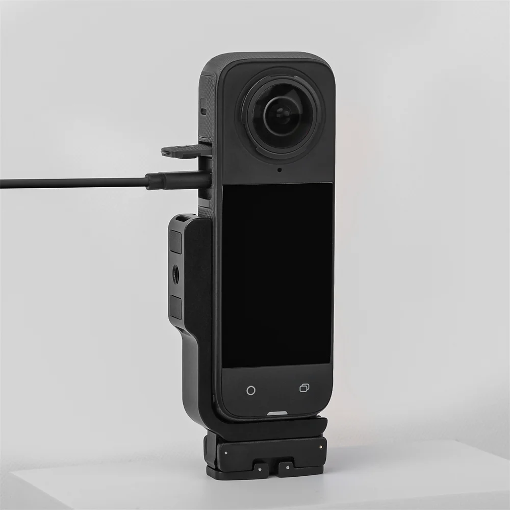 Untuk Insta360 X4 braket magnetik berbentuk L, dudukan dasar braket vertikal, Kit aksesori kamera adaptor variabel untuk Insta360 X4