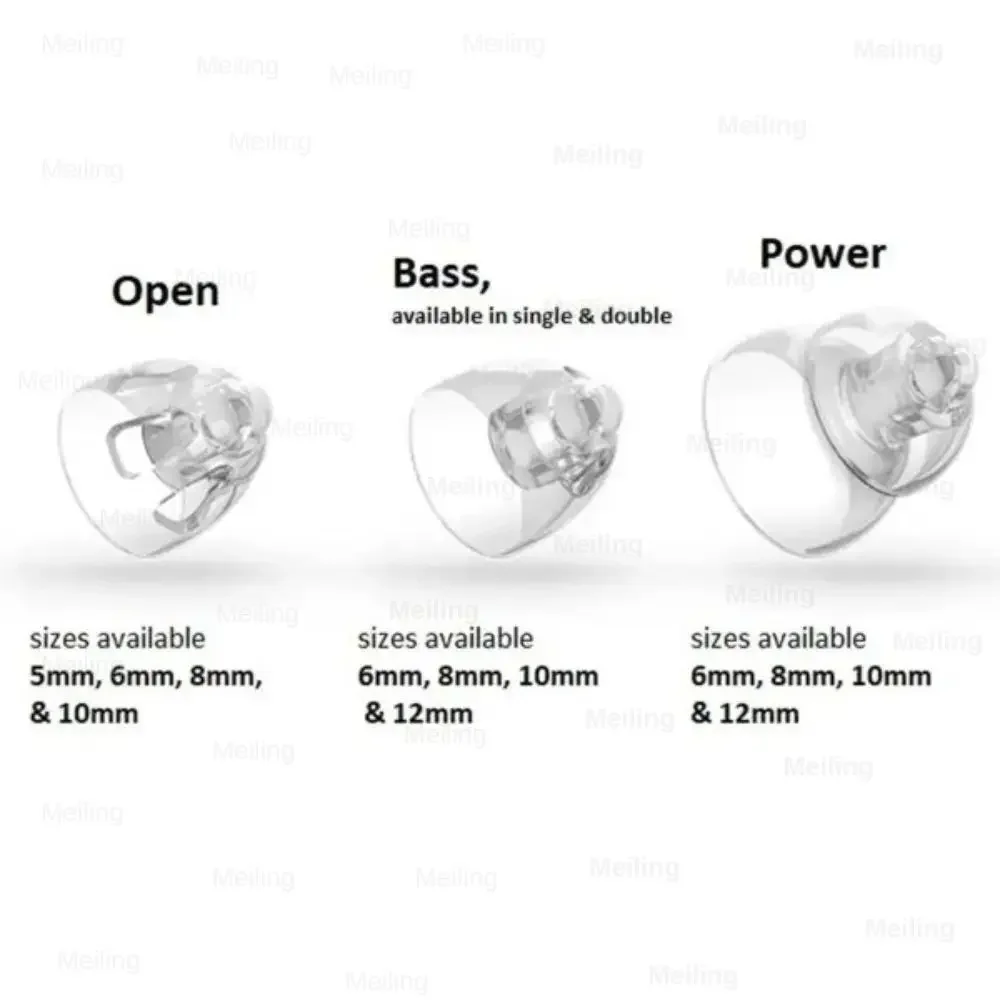 Oticon MiniFit Power 6mm Ear Tip Oticon Hearing Aid Dome (1 Pack of 10 Pcs) Double Dome for Oticon Mini RITE Hearing Aids