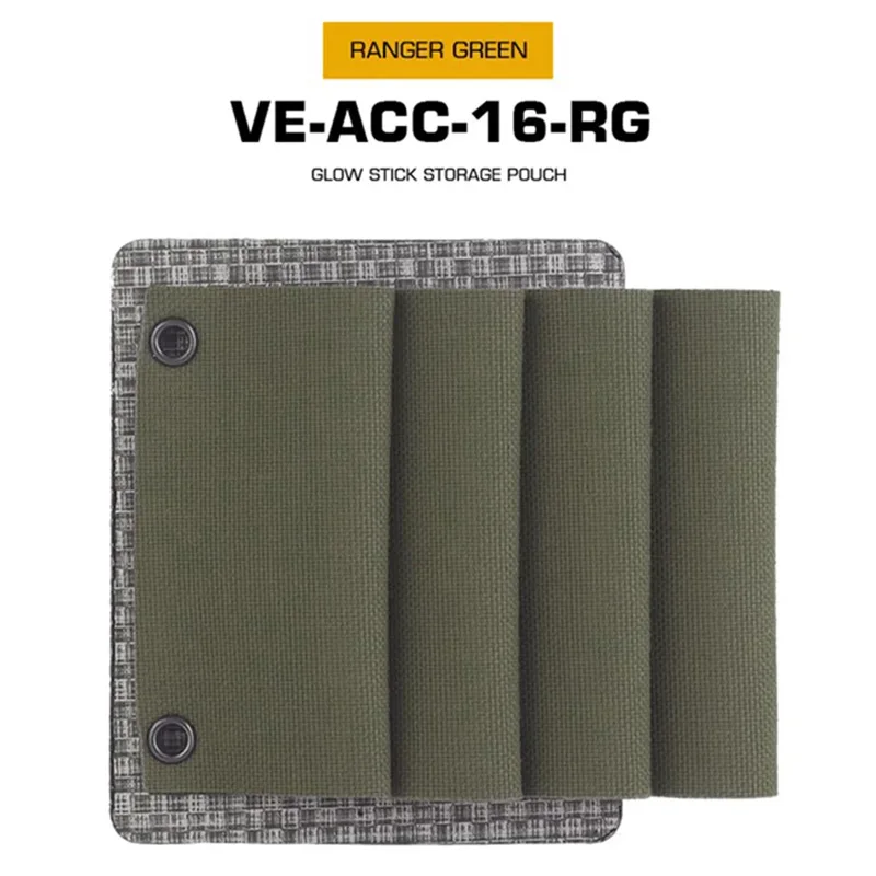 

New Tactical Vest Compatible Molle Carry Bag Chest Mount Storage Pouch Designed to Hold Fluorescence Light Glow Sticks
